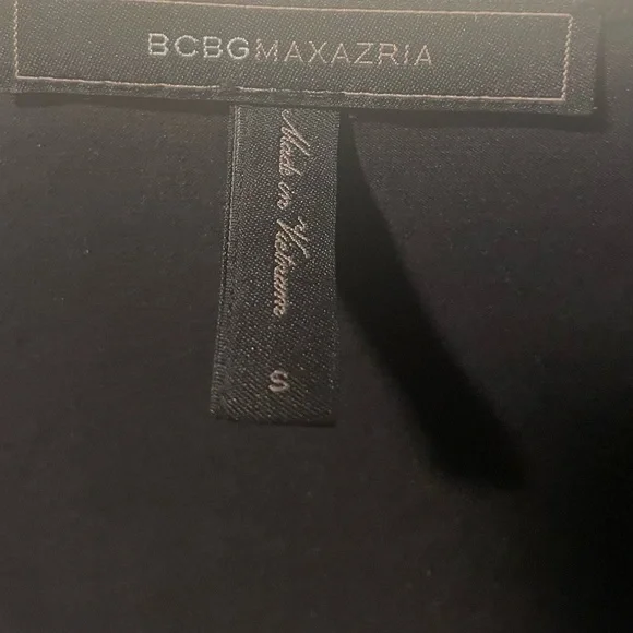 BCBGMaxAzria Asymmetrical Nikko Black Top (Size S) - Picture 6 of 7